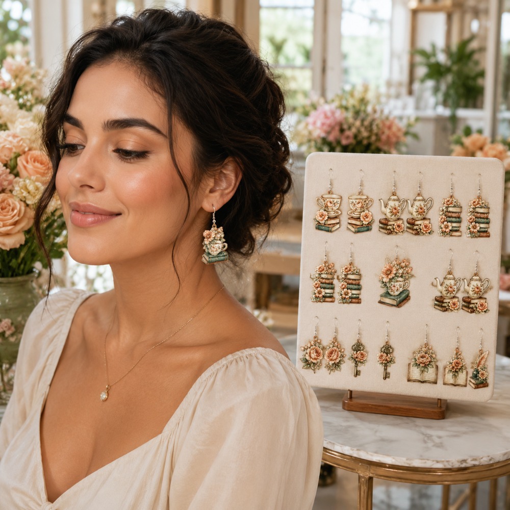 16pcs Bohemian Vintage Layered Ear Studs Set, Gift Ready